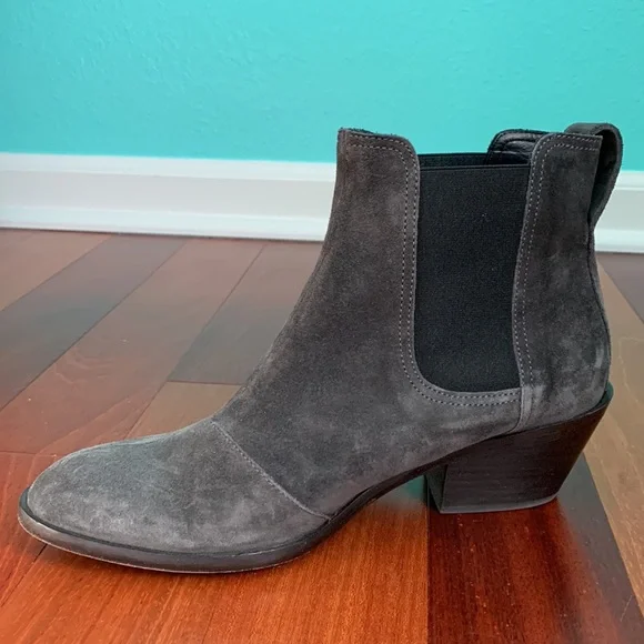 Rag & Bone Gray Suede Dixon Boot Size 38.5